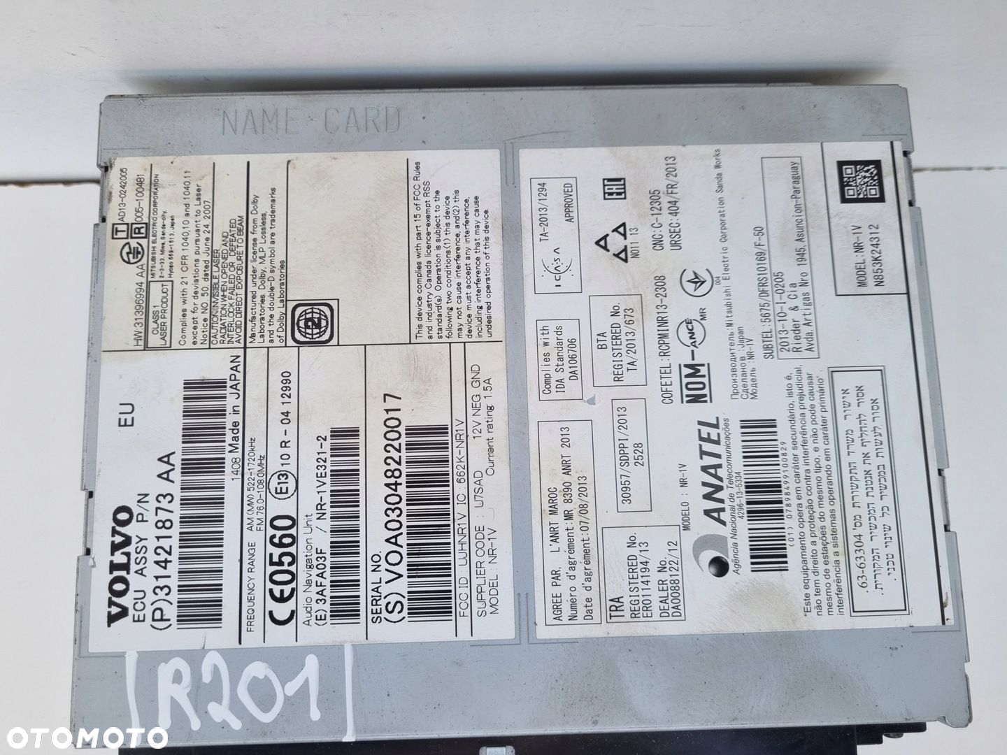 Volvo V40 II V60 S60 II RADIOODTWARZACZ radio cd NAWIGACJA 31421873 - 3
