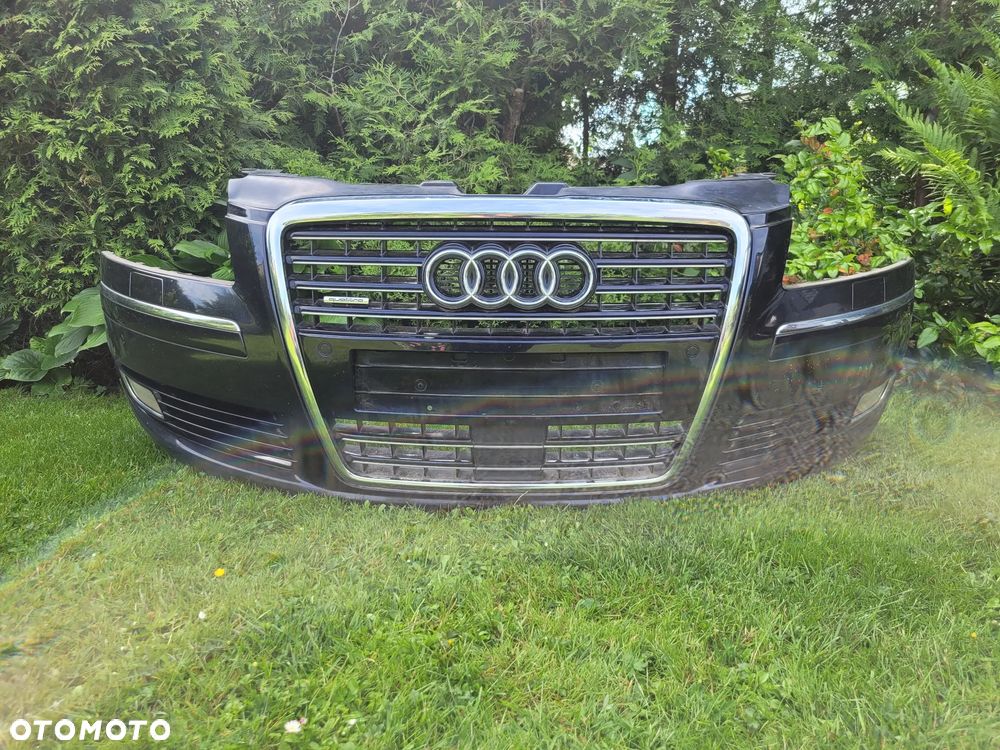 AUDI A8 D3 II LIFT ZDERZAK ACC PRZEDNI PRZÓD SPRYSKI XENON CZUJNIKI KPL LZ9Y - 2