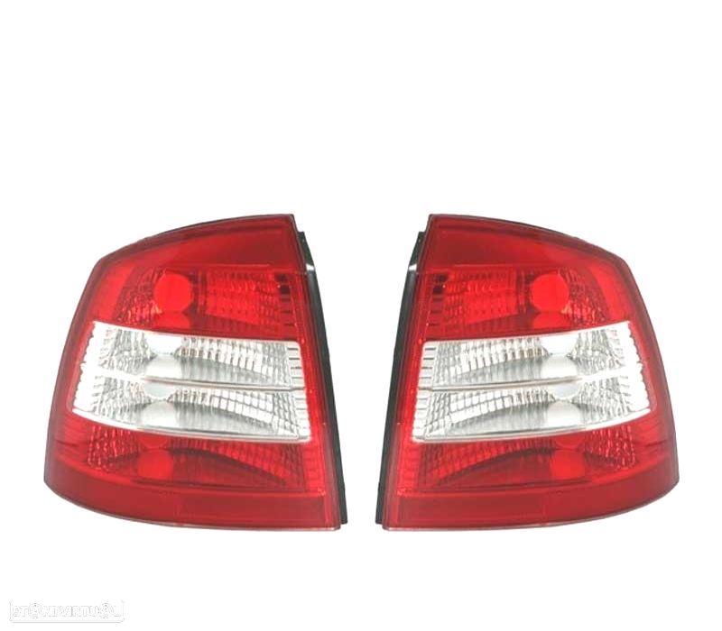 FAROLINS TRASEIROS PARA OPEL ASTRA G 3P 5P 97-04 VERMELHO - 1