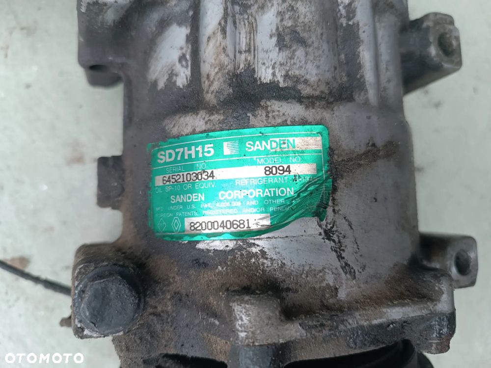 KOMPRESOR SPRĘŻARKA KLIMATYZACJI RENAULT 1.9 DCI 8200040681 SANDEN - 2