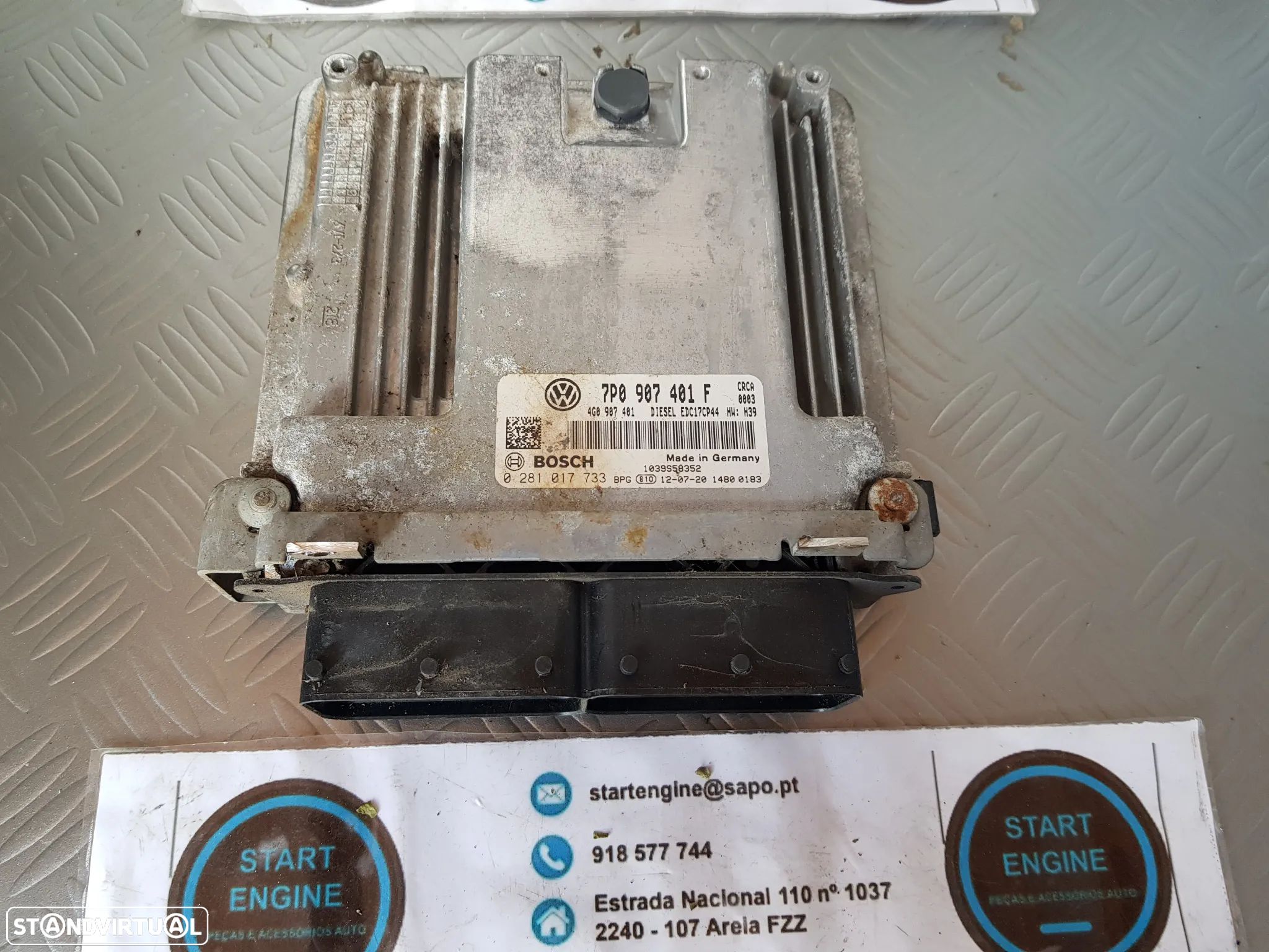 Centralina Unidade do Motor 3.0 TDI VW Audi EDC17CP44 Touareg A5 A5 A7 Q7 - 1