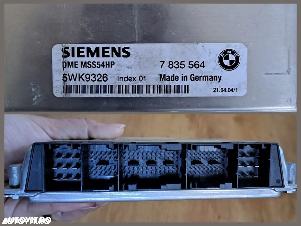 Kit pornire Calculator ecu modul unitate motor Unitate modul calculator EWS IV Cheie originala BMW E46 M3 S54 - 3