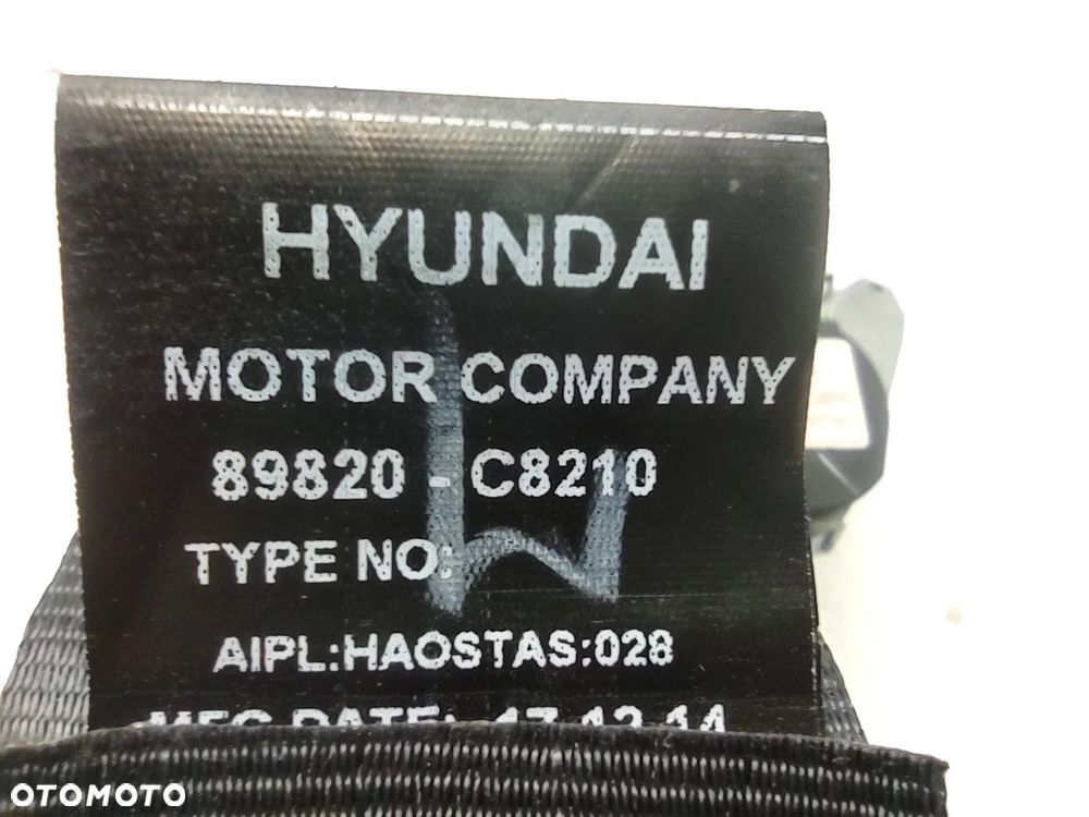 PAS BEZPIECZEŃSTWA 89820-C8210 HYUNDAI I20 II 3 DRZWI COUPE PRAWY TYLNY ORYGINAŁ - 4