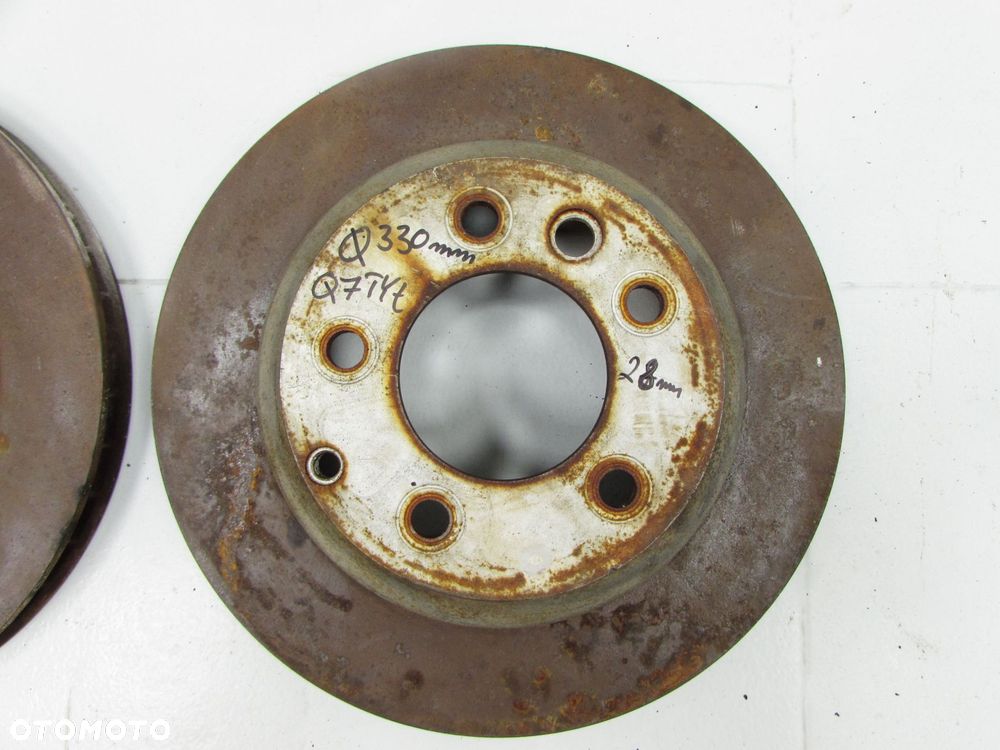 AUDI Q7 4L 3.0 TDI V6 05-15 TARCZA TARCZE HAMULCOWE TYL - 1