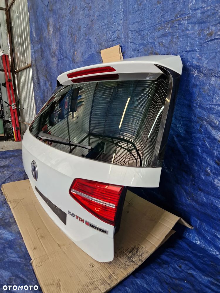 VW Passat B8 Kombi klapa tylna L0K1 biała perła kompletna - 4
