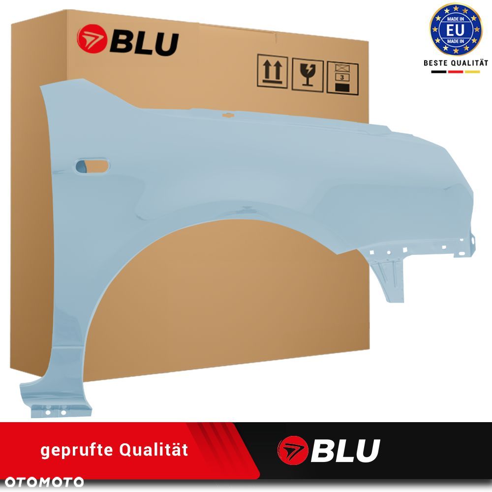 BLU Błotnik Volkswagen VW LUPO LR5D Prawy Przód Niebieski 1998-2005 RaveBlau - 1