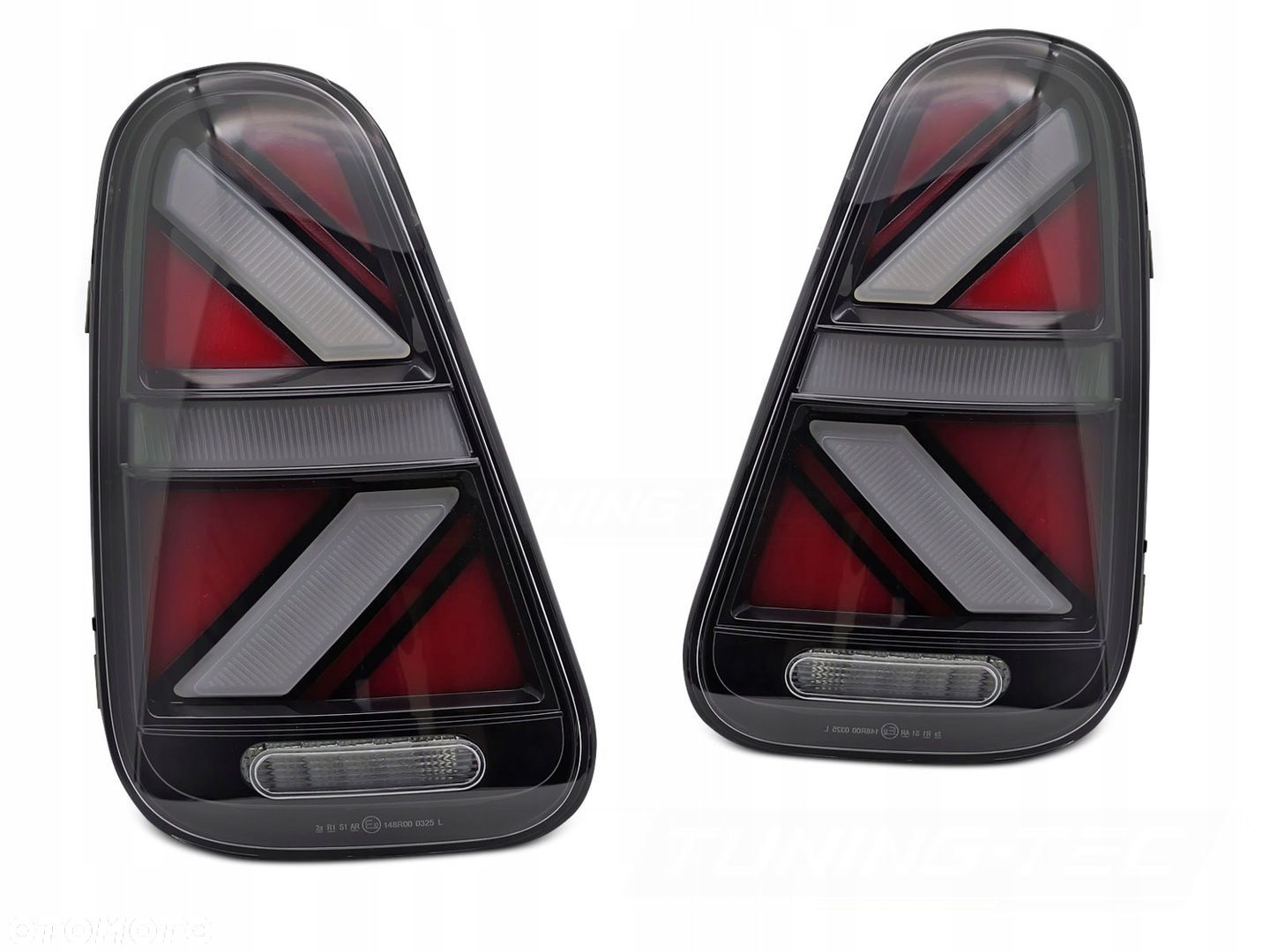 Lampy tylne kpl Full Led Bar Neon Tuning Black Mini Cooper r50 r52 r53 2001 - 1