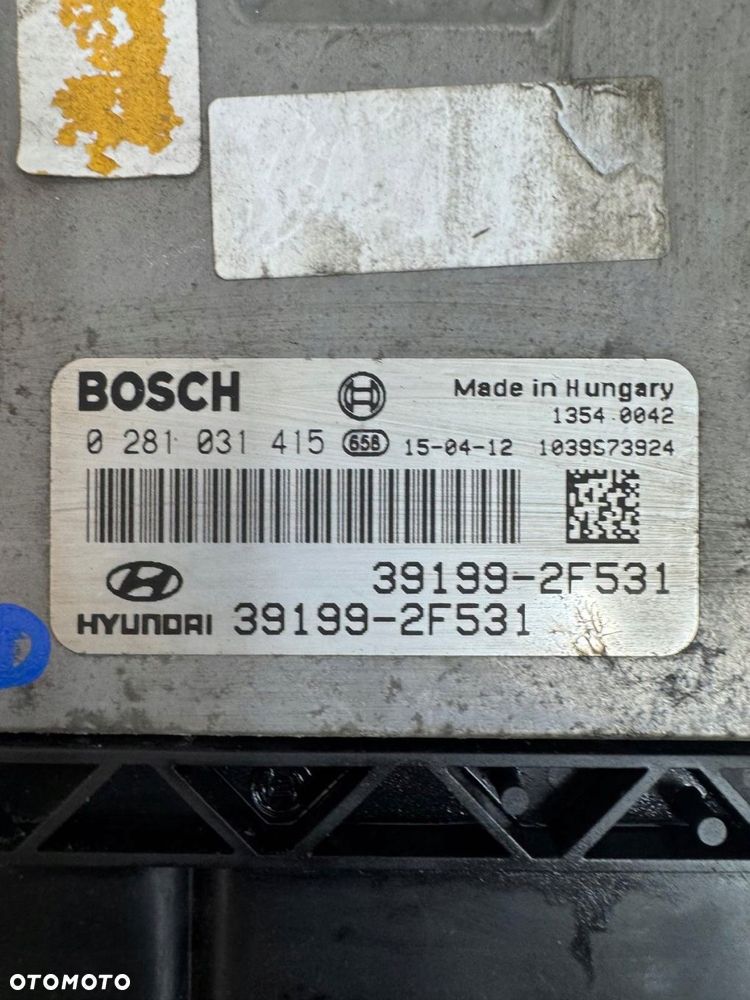 komputer sterownik silnika hyundai ix35 2010-2015 2.0 crdi 39199-2f531 - 2