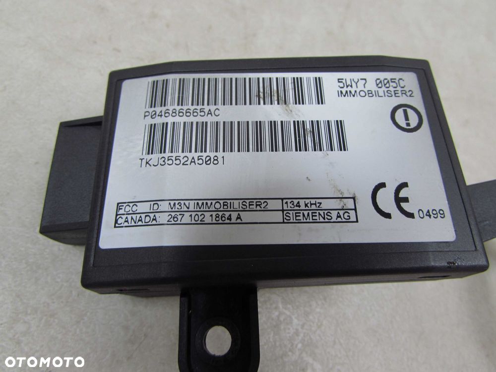 CHRYSLER GRAND VOYAGER 00-07 MODUL STEROWNIK CZYTNIK IMMOBILIZERA 04686665AC - 2