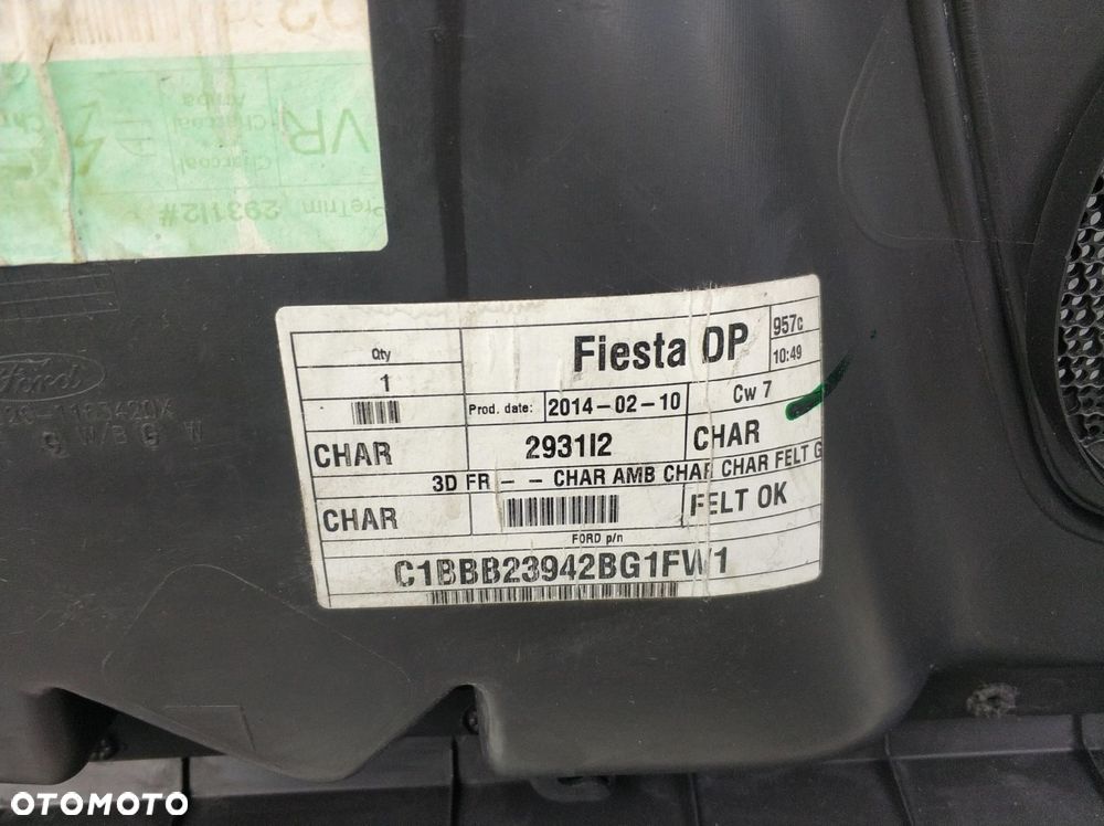 tapicerka prawa boczek drzwi prawy przód przedni FORD FIESTA MK7 LIFT 3D EU - 8