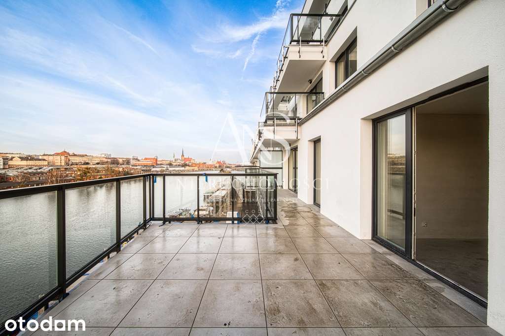 Apartament nad Odrą | Sedina | Taras z widokiem