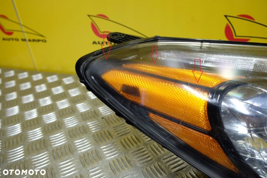 KIA CERATO FORTE 2014- REFLEKTOR LAMPA ZWYKŁA SOCZEWKOWA Z LED PRAWA USA - 4