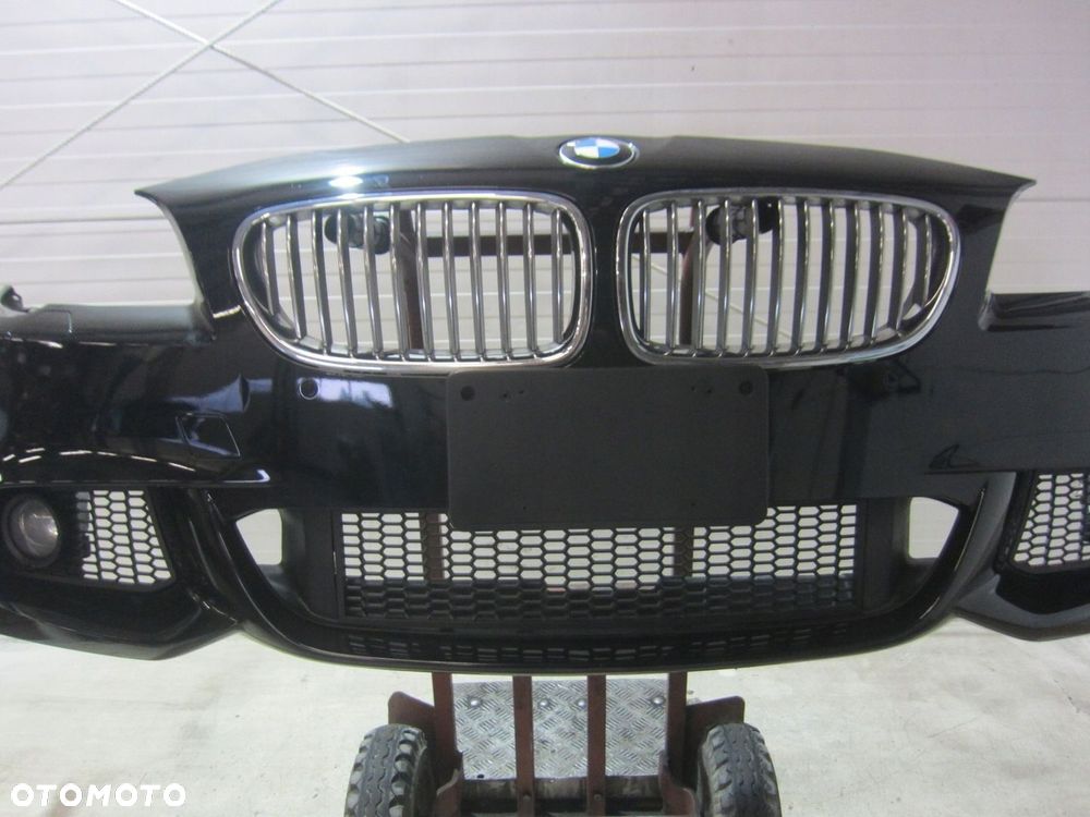 BMW F10 F11 ZDERZAK PRZEDNI PRZÓD 668 CZARNY PRZED LIFTEM MPAKIET 2013R PDC - 2