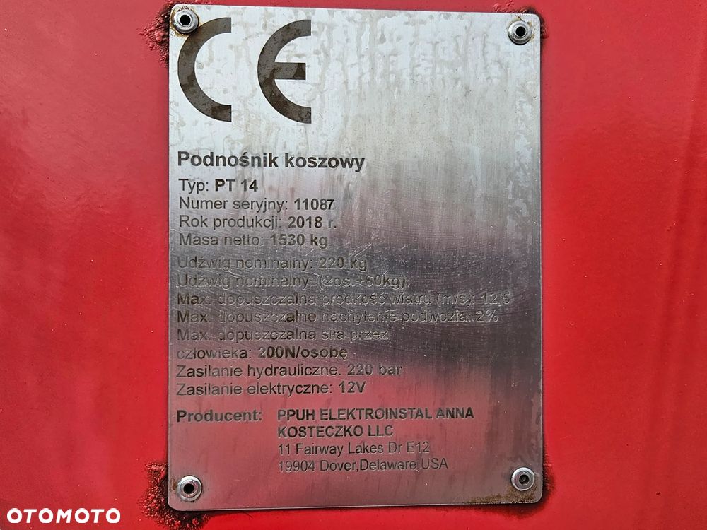 Ford Transit Podnośnik koszowy,12m,  tylko 365 mth pracy, Salon Polska - 15