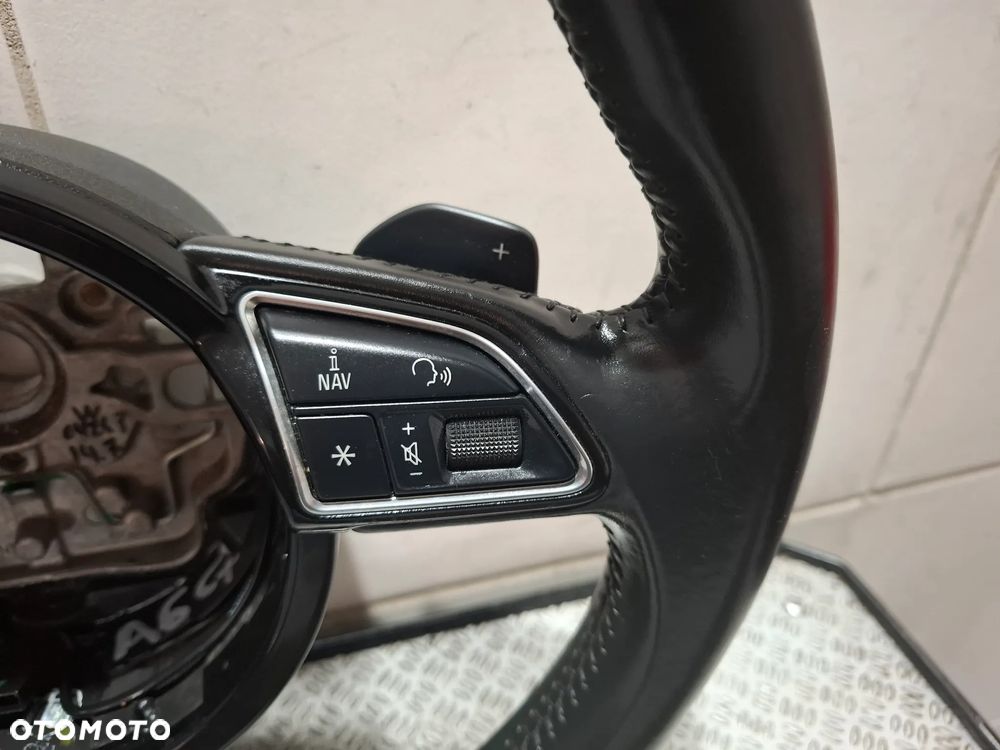 Kierownica skóra multifunkcyjna łopatki Audi A6 C7 C6 Rok 2015 nr 4G0419091S - 3