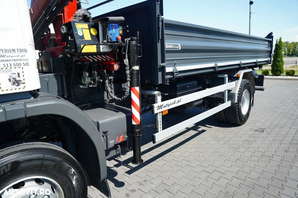 Scania P 280 / 4X2 / BASCULĂ + HDS HMF 635 K2 / RADIOCOMANDĂ / ROTATOARE / EURO 6 / - 17