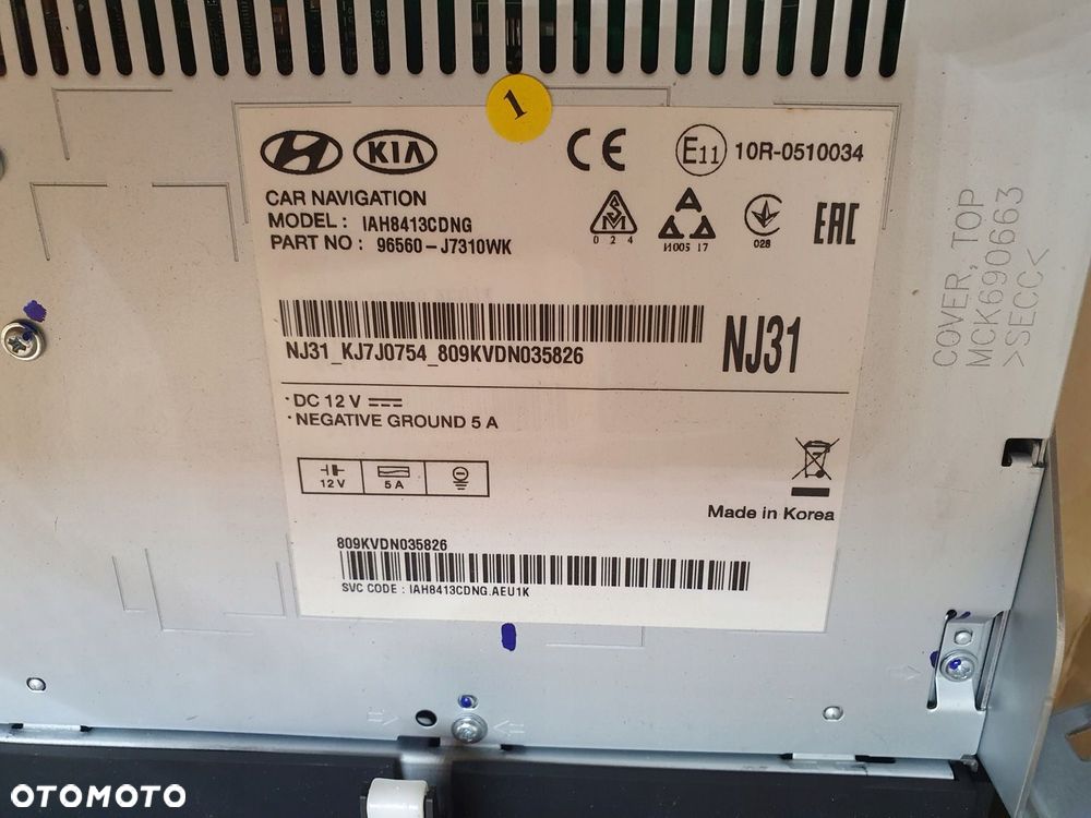 Nawigacja Radio Kia Proceed 96560-J7210WK  karta CEED GT III - 3