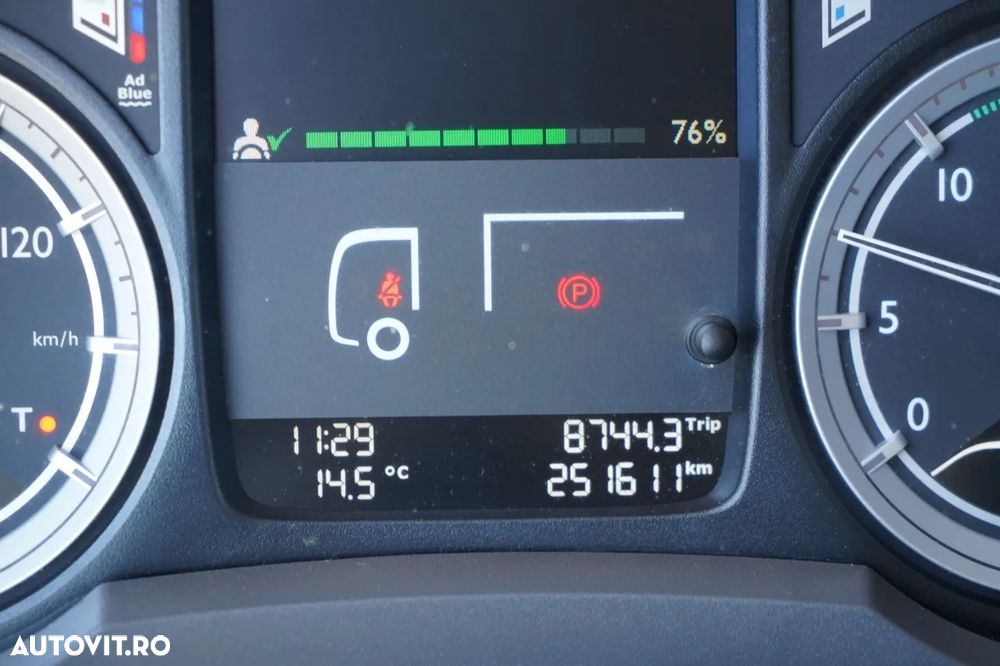 DAF LF 250 / 4X2 / LIVRARE - 7.30 + HDS HYVA HB 150XE3 / RADIOCOMANDĂ / ROTATOARE / MAX. CAPACITATE DE RIDICARE: 5200 KG / FURCĂ PENTRU PALEȚI / EURO 6 - 39