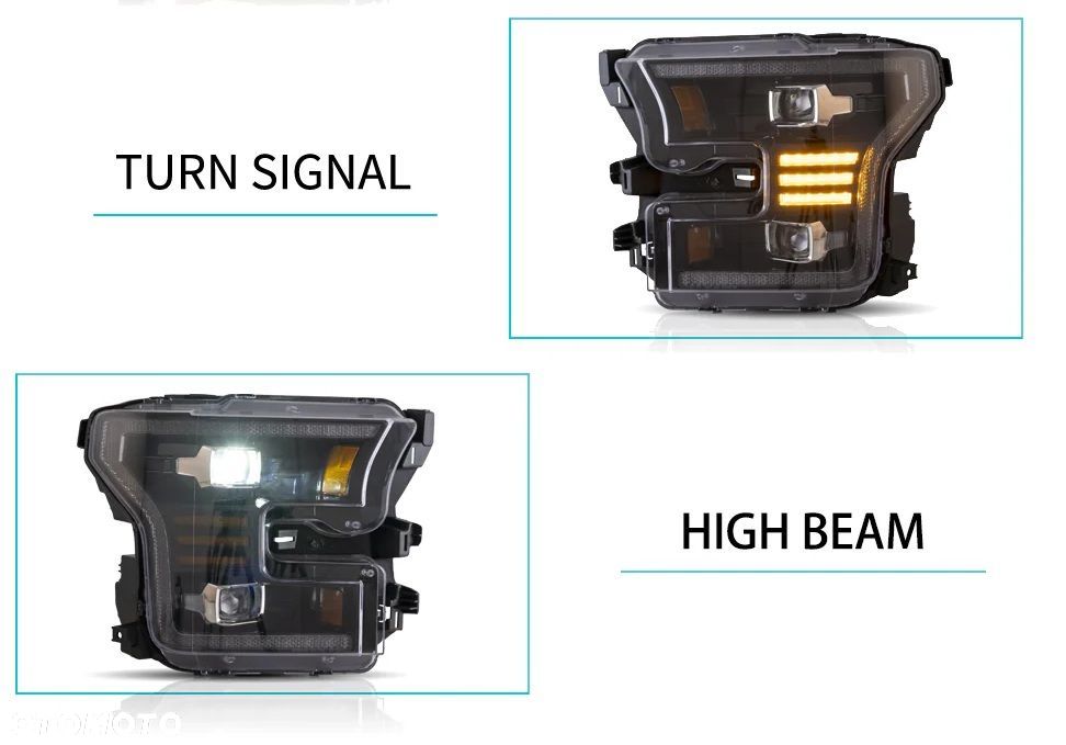 Reflektory Lampy kpl Vland LED Ford F150 F-150 XIII mk 13 14-18 Raptor -20 - 5