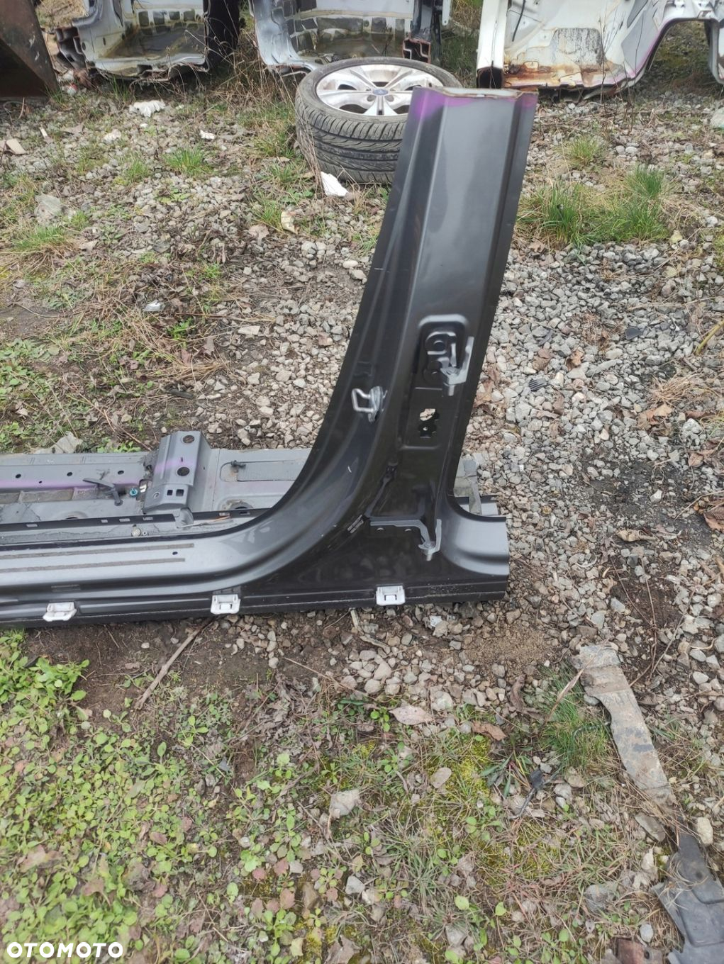 MERCEDES A-KLASA W177 SŁUPEK LEWY PRZEDNI ĆWIARTKA LEWA PRÓG - 3
