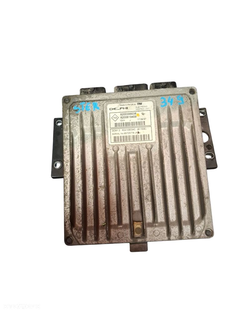 Sterownik KOMPUTER SILNIKA ECU RENAULT 8200399038 - 1