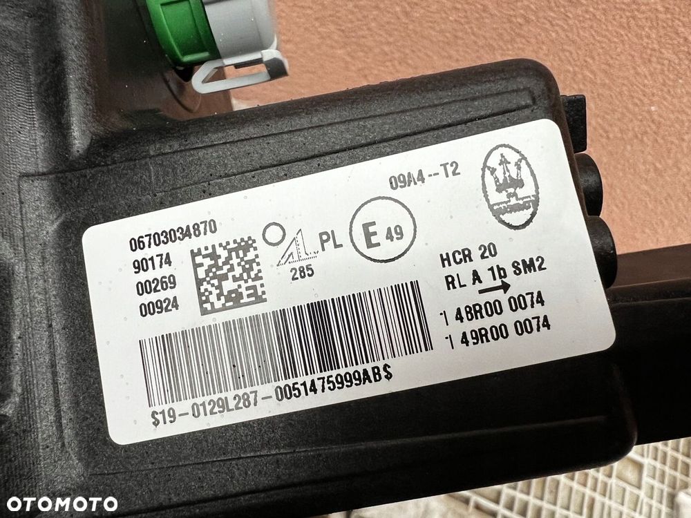 Lampa przednia MASERATI GRECALE FULL LED NOWA LEWA EUROPA ORYGINALNA AL - 7