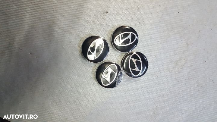 Capace Janta Aliaj Hyundai negre la set de 4 buc - 2