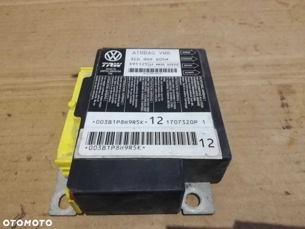 MODUŁ SENSOR PODUSZEK AIRBAG VW PASSAT B6 3C0909605M