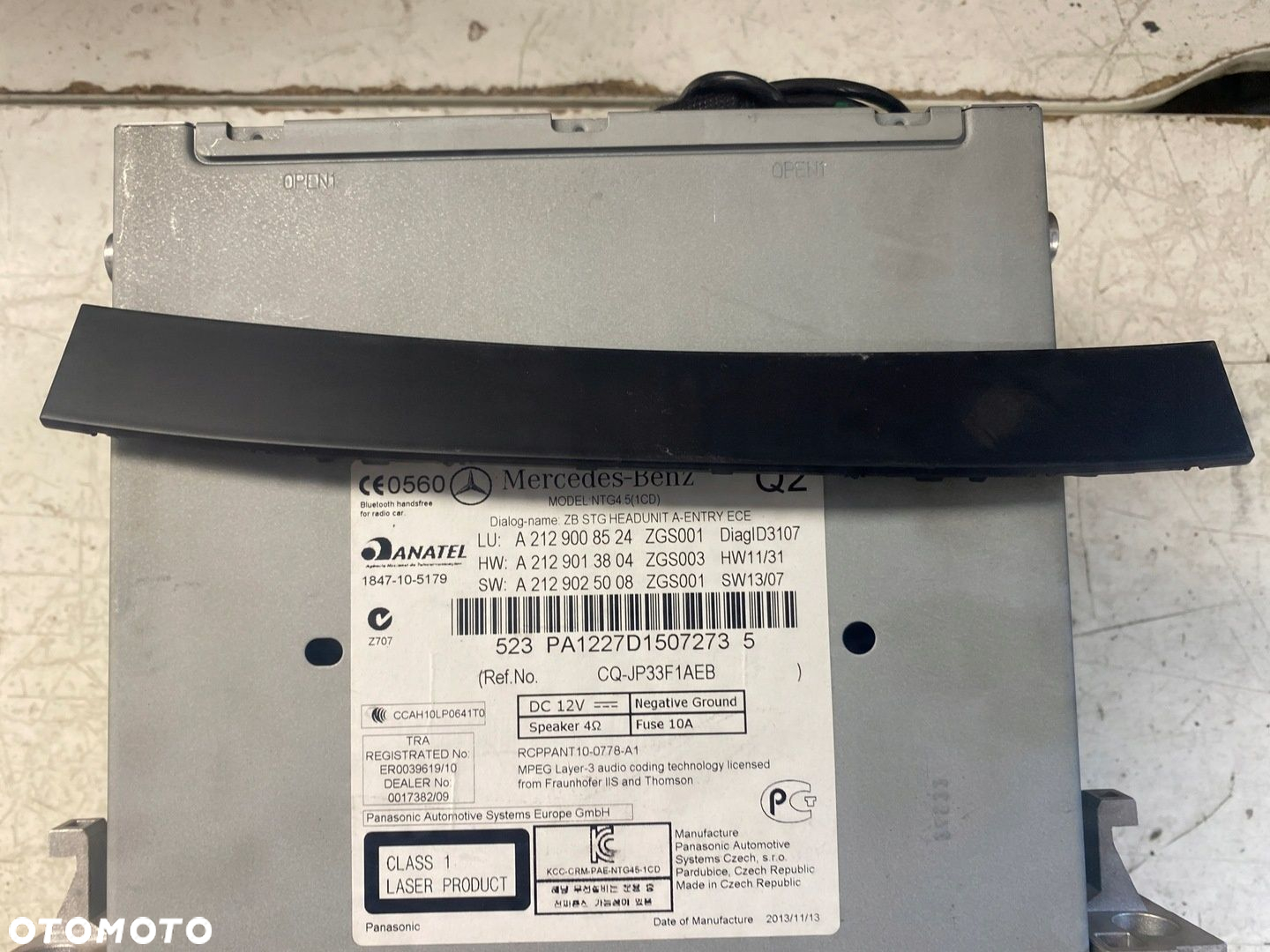 MERCEDES W212 RADIO NAWIGACJA CD A2129008524 - 6