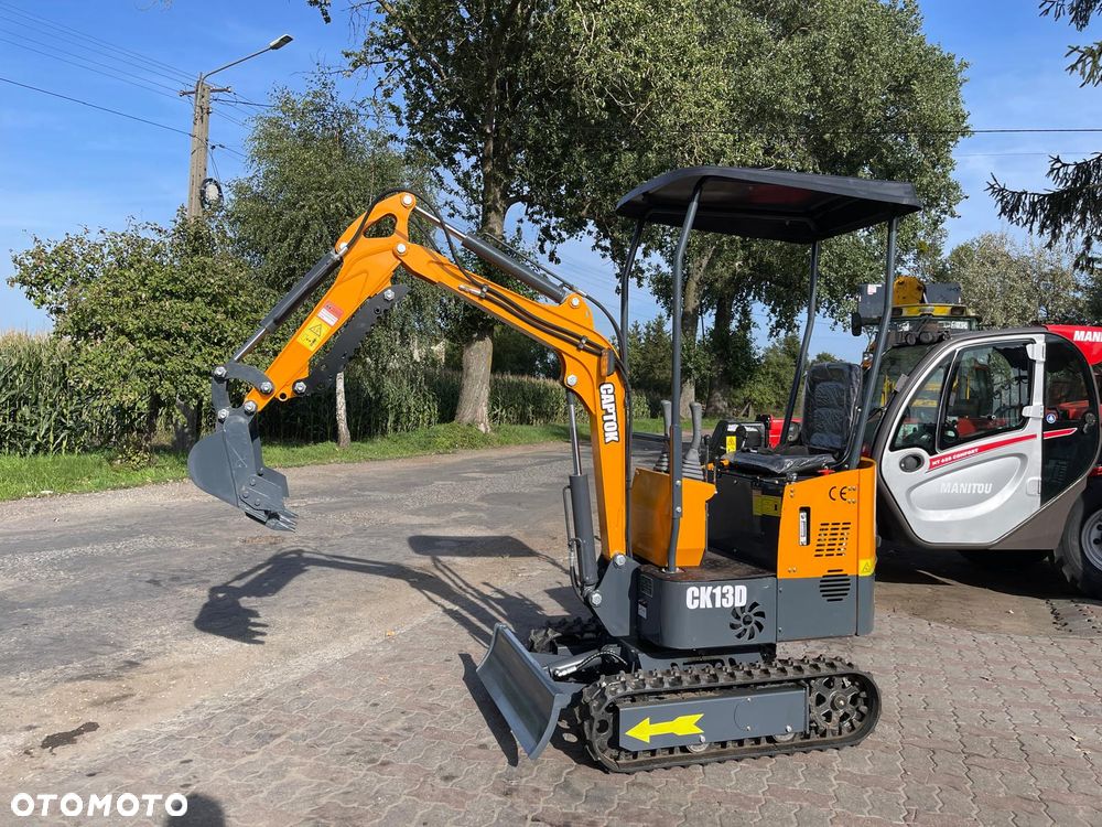 Inny Minikoparka CAPTOK CK13D NOWA KOPARKA 1.3 TONY 2026 ROK RATY/LEASING - Szybka decyzja ! Łyżka, Joystick, Ścisk mechaniczny z przodu SUPER STAN - 23