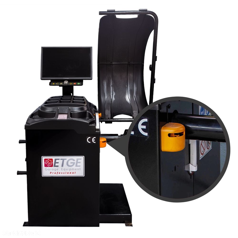 Wyważarka do Kół ETGE-908 BLACK LCD LASER Automatyczna LED Premium CE - 12