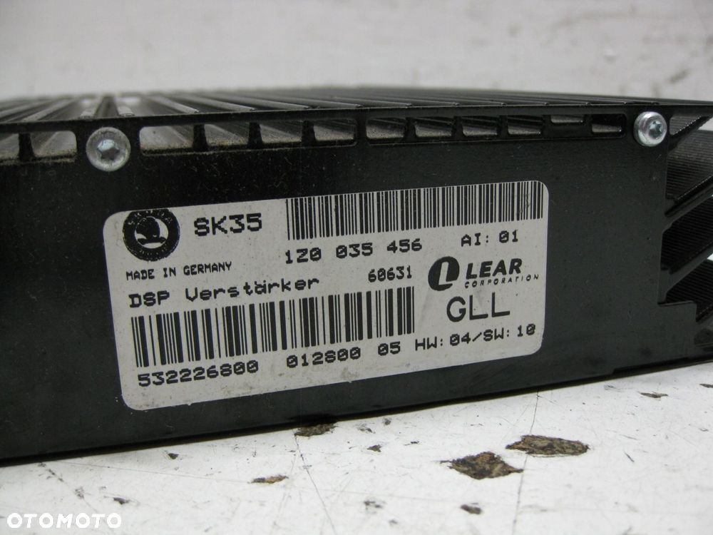 SKODA OCTAVIA II 2.0 TDI 06R WZMACNIACZ 1Z0035456 - 3