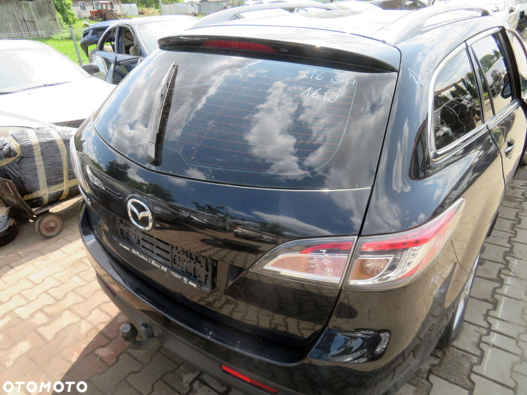 KLAPA BAGAŻNIKA TYLNA 6 II GH LIFT KOMBI 16W GSYA-62-02XB CZARNY MAZDA 2010-2012 - 3