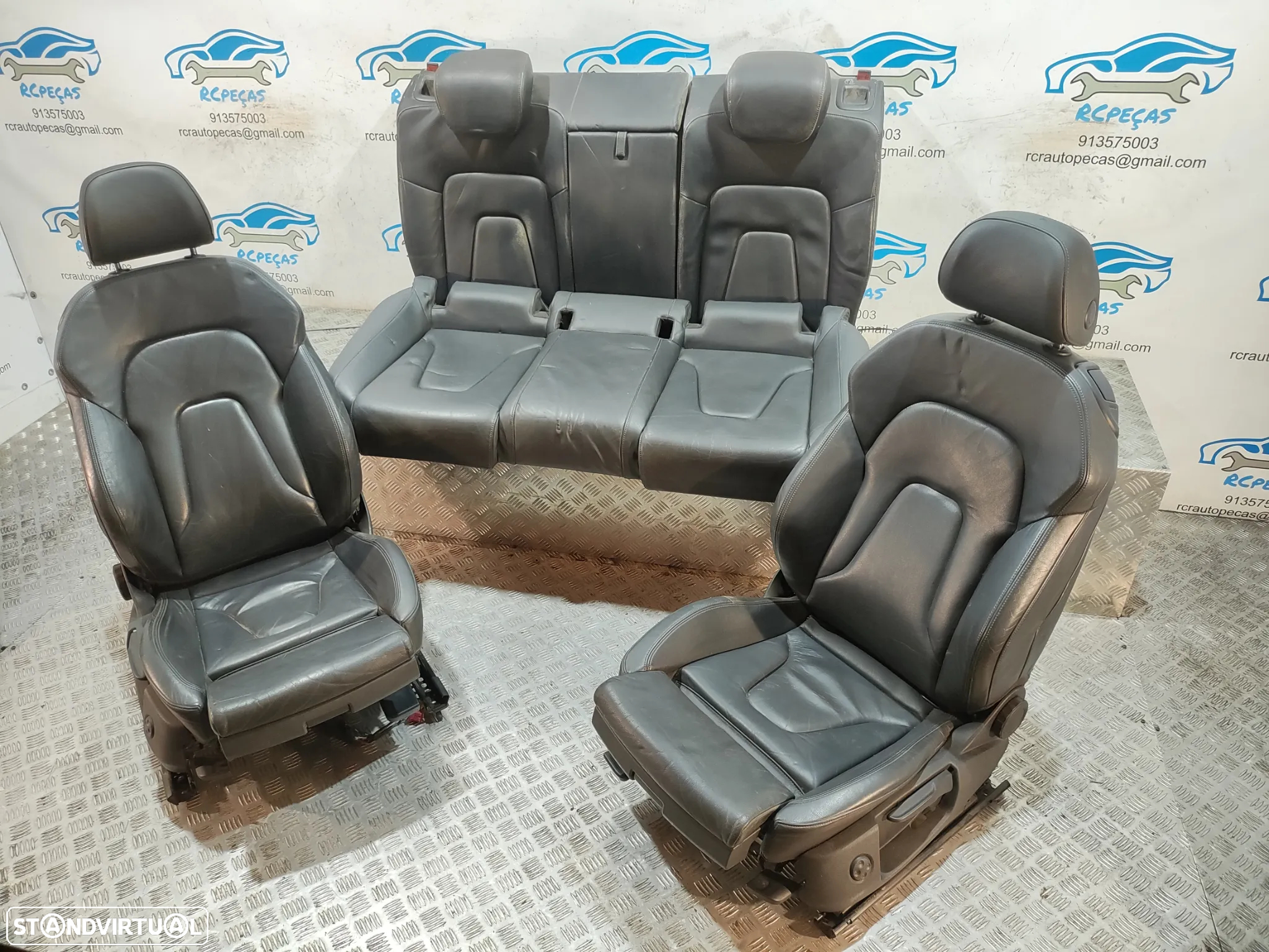 Conjunto Bancos Pele Audi A5 8T 8T3 Coupe S Line S-Line 3 Portas eléctricos - 3