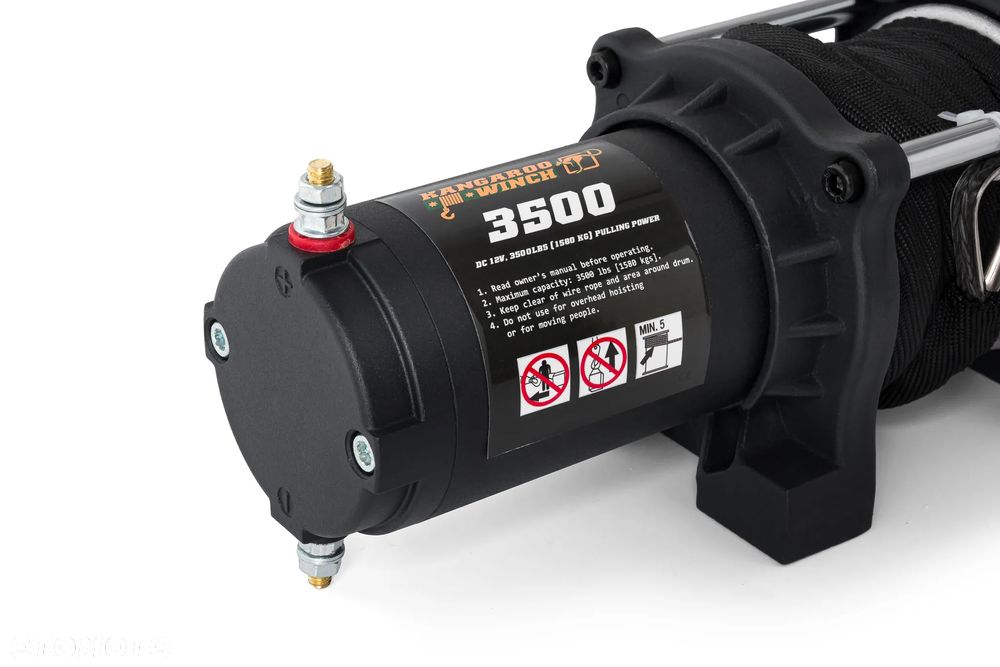 Wyciągarka Elektryczna Kangaroowinch K3500SR 12V Z Liną Syntetyczną i Sterowaniem Bezprzewodowym - 5