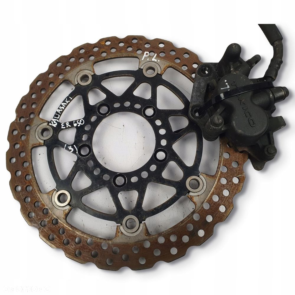 LEWA TARCZA HAMULCOWA ZACISK PRZÓD kawasaki ER-6 ER6 ER650 06-09 przedni - 2