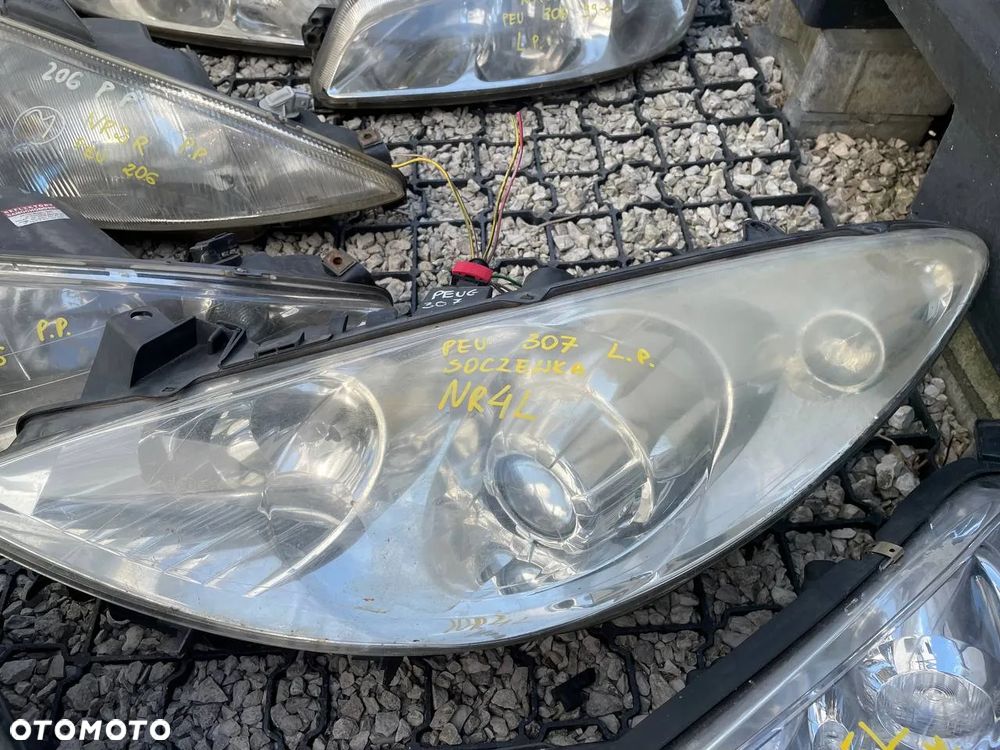PEUGEOT REFLEKTORY HALOGEN KIERUEK LEWE PRAWE - 4