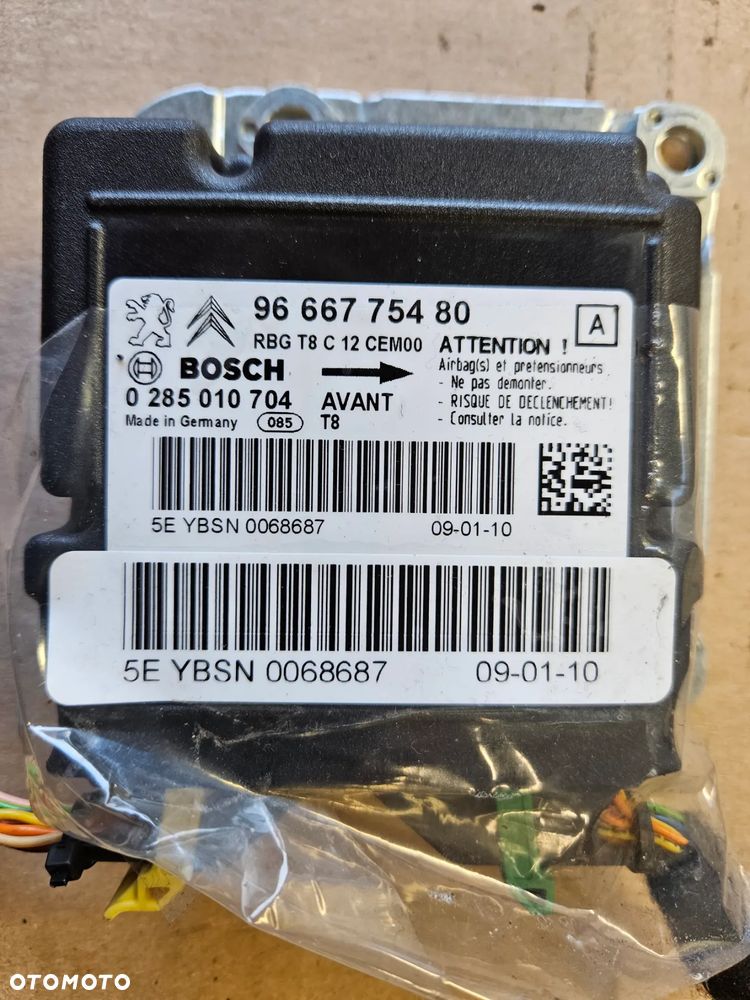 Peugeot 3008 5008 moduł sensor sterownik poduszek powietrznych airbag  9675181780 9666775480 - 3