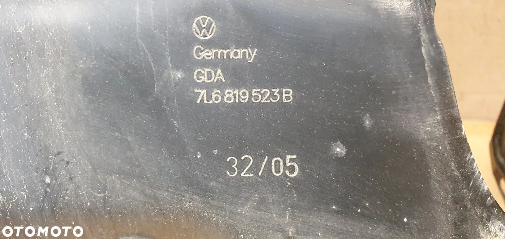 Ściana grodziowa podszybia VW Touareg 7L6819523B - 5