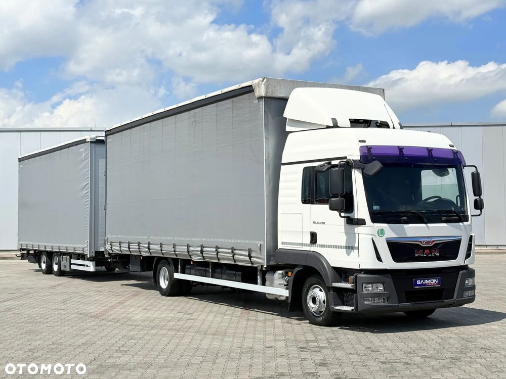 MAN TGL 12.250 / ZESTAW TANDEM 120M3 / 7,71 M + 7,36 M - 3