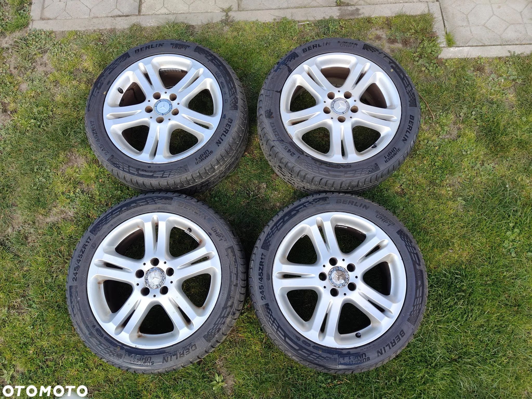 MERCEDES W211 LIFT KOŁA Felgi Aluminiowe Opony letnie 5X112 17 Avantgarde Oryginał - 1