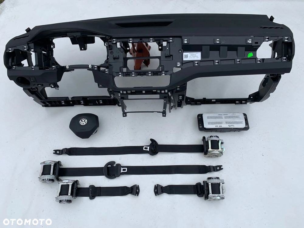 VW T-ROC DESKA KONSOLA KOKPIT PULPIT PÓŁKA PARAPET AIRBAG PODUSZKI POWIETRZNE KIEROWCY PASAŻERA FOTELA W FOTEL KURTYNY KURTYNA PASY PAS regeneracja naprawa Raz2 !!! - 2