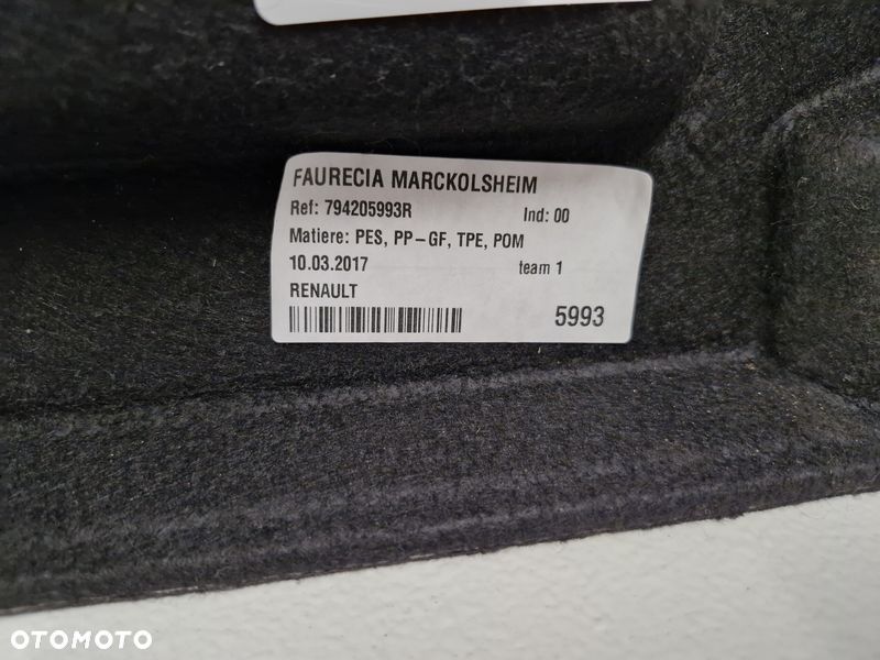 RENAULT SCENIC IV 4 PÓŁKA BAGAŻNIKA TYŁ TYLNA 794205993R - 8