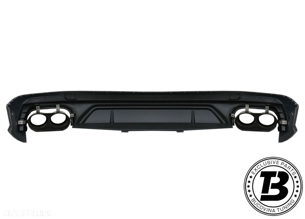 Difuzor Bara Spate cu Ornamente compatibil cu Audi Q5 FY SQ5 Design - 5
