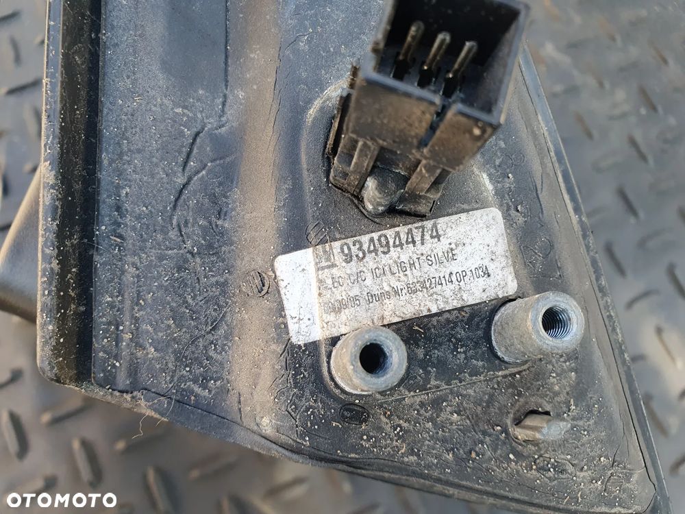 OPEL MERIVA A LUSTERKO ZEWNĘTRZNE LEWE ELEKTRYCZNE 5PIN SREBRNE 93494474 - 4
