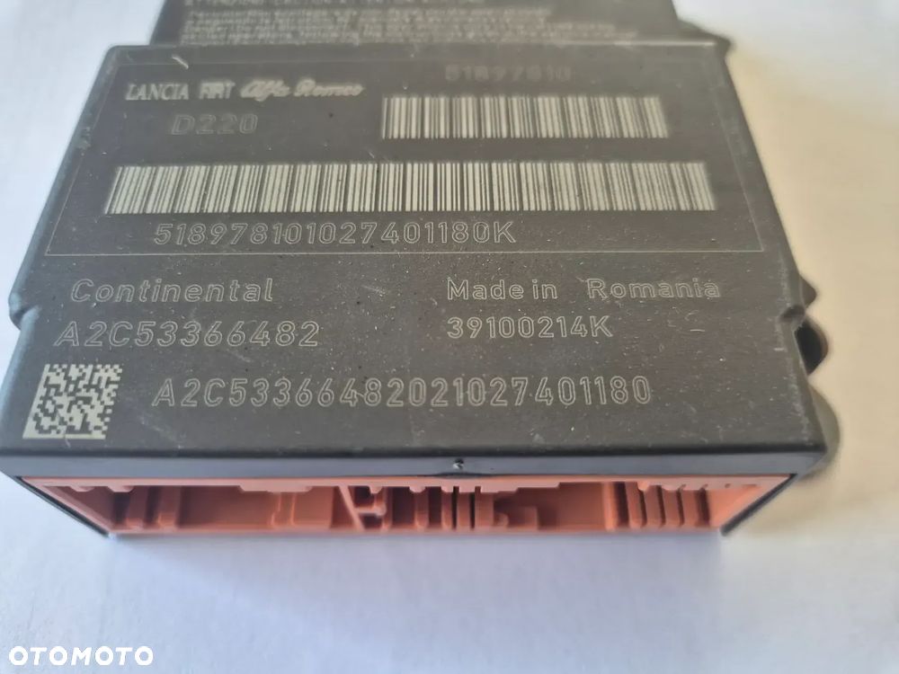 Sensor moduł Airbag Fiat 500 51897810 - 2