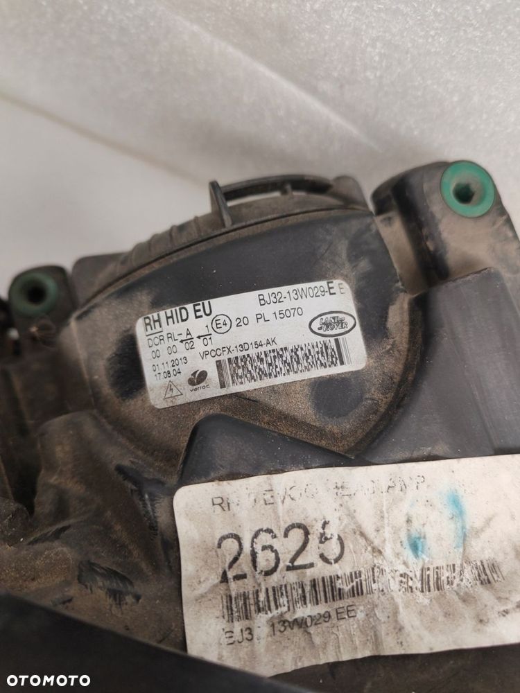 LAND ROVER EVOQUE XENON Z LED KOMPLET LAMP PRZÓD BJ32-13W029, BJ32-13W030 - 8