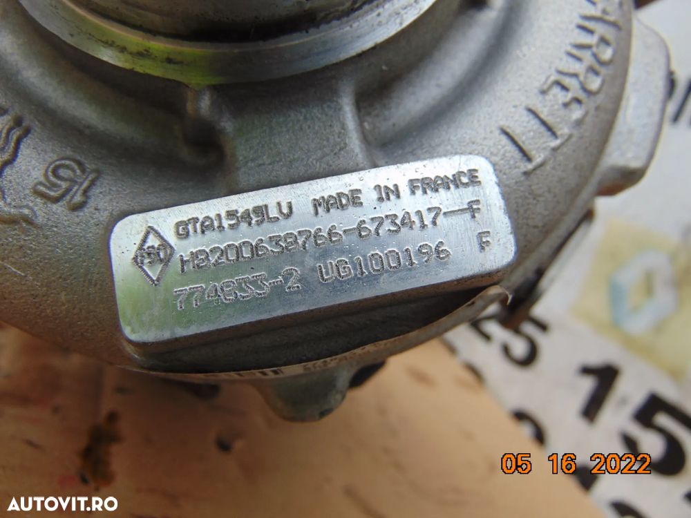 Turbina Renault Laguna 3 2.0dci nissan x trail qashqai koleos m9r 21.000km - 4