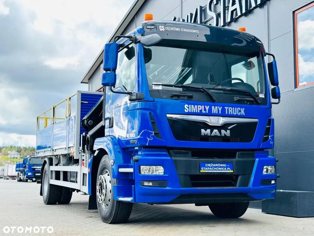 MAN MAN TGM TGL TGS 18.250 E6 // orginał. przebieg 107tys km // 4x2 // żuraw HMF 1420 K2 HDS dzwig kran crane - 6