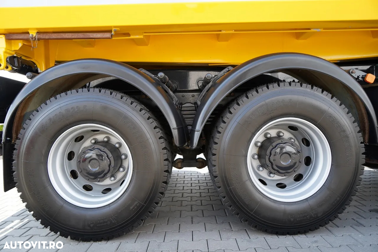 MAN TGS 41.460 / 8x8 / BASCULĂ / 2 PĂRȚI / BORDMATIC / HYDROBTA / MEILLER KIPER / ANVELOPE 100% / EURO 6 / 2017 / IMPORTAT - 26